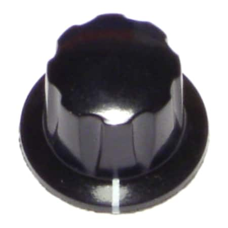 3/4 X 1/4 Black Plastic Appliance Knobs 6PK